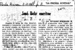 José Bohr escritor José Bohr escritor
