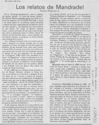 Los relatos de Mandradel Los relatos de Mandradel