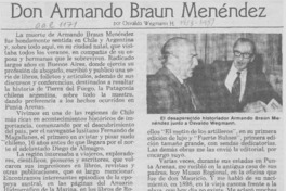 Don Armando Braun Menéndez Don Armando Braun Menéndez