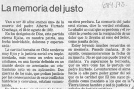 La memoria del justo La memoria del justo