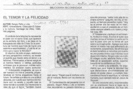 El temor y la felicidad El temor y la felicidad