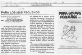 Para los mas pequeños -- Para los mas pequeños --