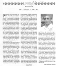 De la espada a la pluma De la espada a la pluma