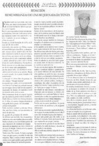 Remembranzas de una mujer nada de tonta Remembranzas de una mujer nada de tonta