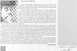 Neruda todavía Neruda todavía