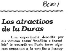 Los Atractivos de la Duras. Los Atractivos de la Duras.