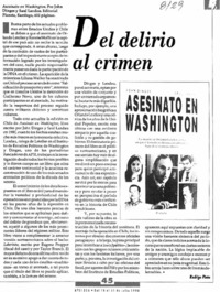 Del delirio del crimen Del delirio del crimen
