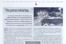 "Da pena mirarlas..." "Da pena mirarlas..."