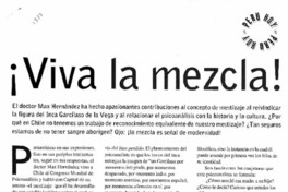 ¡Viva la mezcla! ¡Viva la mezcla!