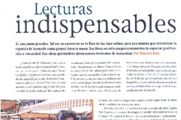Lecturas indispensables Lecturas indispensables