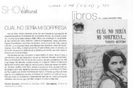 Cuál no sería mi sorpresa Cuál no sería mi sorpresa