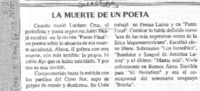 La Muerte de un poeta La Muerte de un poeta