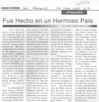 Fué hecho en un hermoso país Fué hecho en un hermoso país