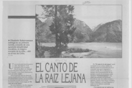 El canto de la raíz lejana El canto de la raíz lejana