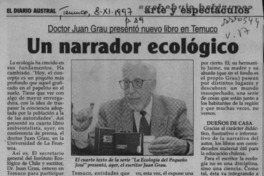 Un Narrador ecológico Un Narrador ecológico