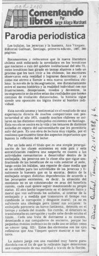 Parodia periodística Parodia periodística