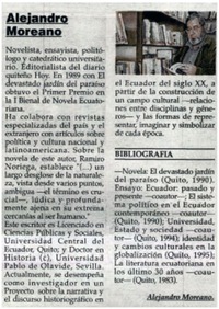 Alejandro Moreano. Alejandro Moreano.