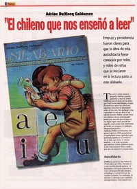 El chileno que nos enseñó a leer El chileno que nos enseñó a leer