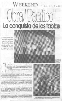 Obra "Pacífico", la conquista de las tablas Obra "Pacífico", la conquista de las tablas
