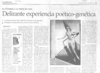 Delirante experiencia poético-genética Delirante experiencia poético-genética