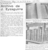 Archivo de J. Eyzaguirre. Archivo de J. Eyzaguirre.