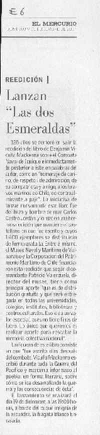 Lanzan "Las dos Esmeraldas" Lanzan "Las dos Esmeraldas"