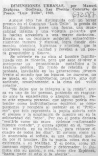 Dimensiones urbanas. Dimensiones urbanas.