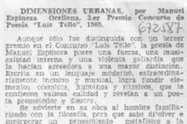 Dimensiones urbanas. Dimensiones urbanas.