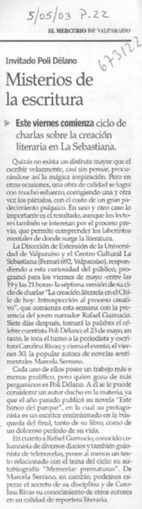 Misterios de la escritura. Misterios de la escritura.