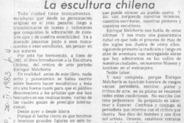 La escultura chilena La escultura chilena