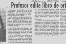 Profesor edita libro de ortografía. Profesor edita libro de ortografía.
