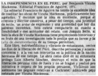 La independencia en el Perú. La independencia en el Perú.