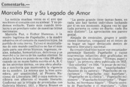 Marcela Paz y su legado de amor Marcela Paz y su legado de amor