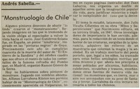 "Monstruología de Chile" "Monstruología de Chile"