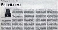 Pequeña joya. Pequeña joya.