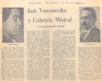 José Vasconcelos y Gabriela Mistral José Vasconcelos y Gabriela Mistral