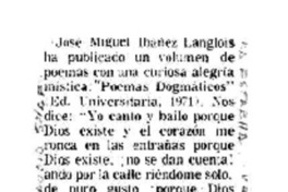 José Miguel Ibáñez Langlois José Miguel Ibáñez Langlois
