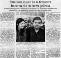 Raúl Ruiz insiste en la literatura francesa con su nueva película Raúl Ruiz insiste en la literatura francesa con su nueva película