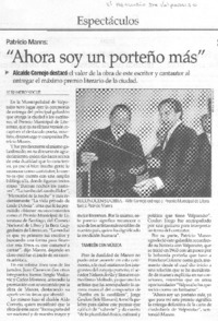 "Ahora soy un porteño más" "Ahora soy un porteño más"
