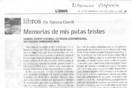 Memorias de mis putas tristes Memorias de mis putas tristes