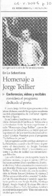 Homenaje a Jorge Teillier Homenaje a Jorge Teillier