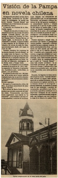 Visión de la pampa en la novela. Visión de la pampa en la novela.