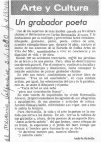 Un grabador poeta Un grabador poeta