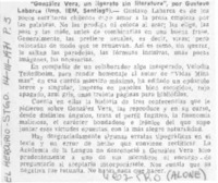González vera, un literato sin literatura" González vera, un literato sin literatura"