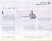 Íntima liturgia Íntima liturgia