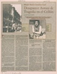 Desaparece autora de tragedia en el Crillón Desaparece autora de tragedia en el Crillón