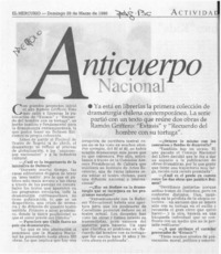 Anticuerpo nacional Anticuerpo nacional