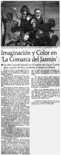 Imaginación y color en "La comarca del jazmín" Imaginación y color en "La comarca del jazmín"