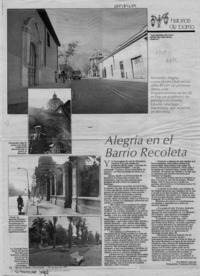 Alegría en el barrio Recoleta Alegría en el barrio Recoleta