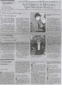 La chilena y la mexicana que hicieron noticia La chilena y la mexicana que hicieron noticia